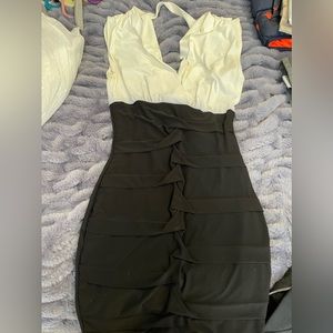 Black and white dress